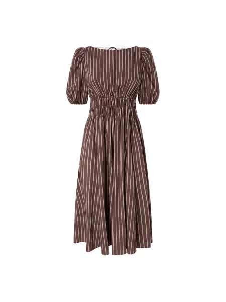 Sukienka midi Pinko do kolan brązowa