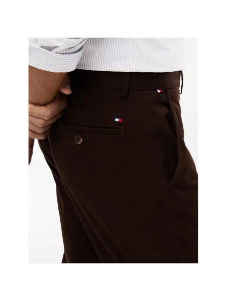 Pantaloni Tommy Hilfiger maro