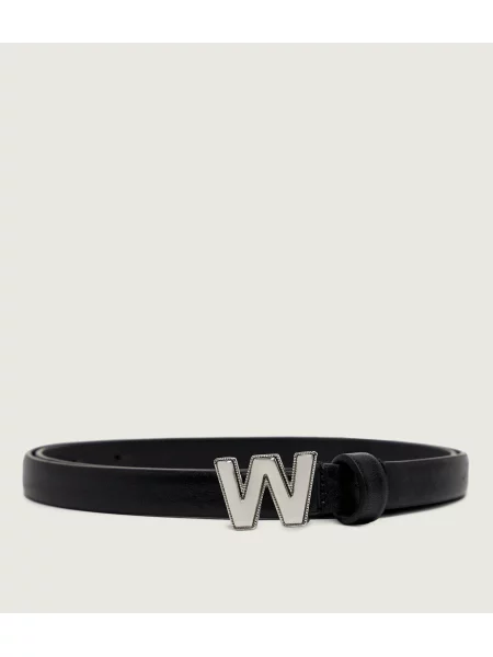 Weekend MaxMara Curea de piele WKAPALUDE negru
