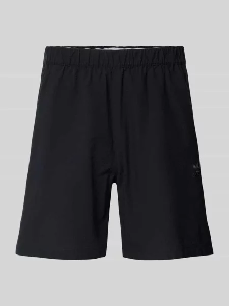 Szorty o kroju regular fit z wyhaftowanym logo Adidas Originals czarne