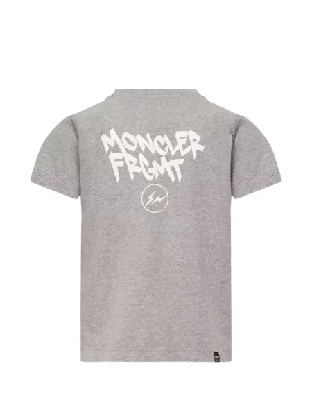 Koszulka dziecięca Moncler Enfant szara