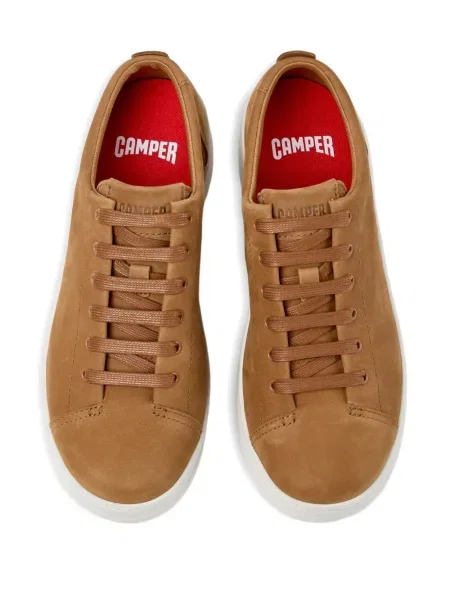 Sneakerși Camper cu șireturi din dantelă maro