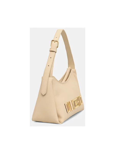 Torebka Love Moschino skórzana beżowa