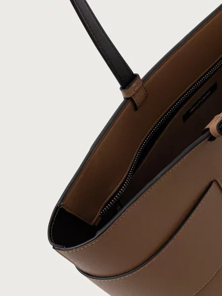 Кожаная сумка шоппер Armani Exchange