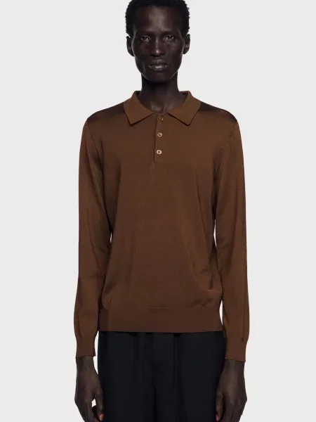 Свитер Sandro коричневый