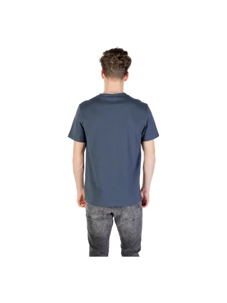 BOSS t-shirt plażowy granatowy wzorzysty niebieska