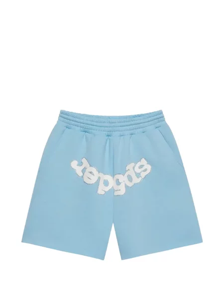 Pantaloni scurți Sp5der cu imagine din jerseu albastru