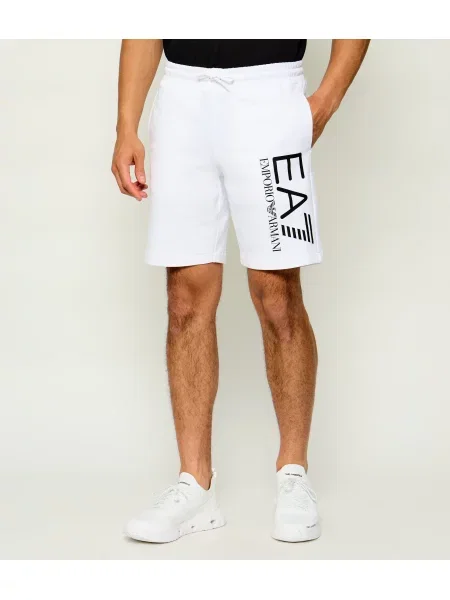 Emporio Armani Pantaloni scurți sport alb