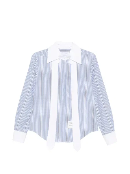 Gulerat bluză Thom Browne albastru