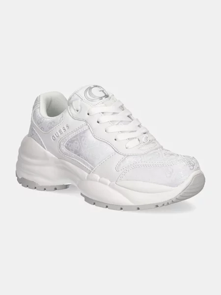 Sneakersy Guess skórzane białe