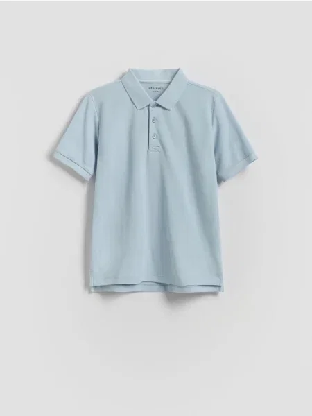 Reserved Tricou polo albastru-deschis albastru