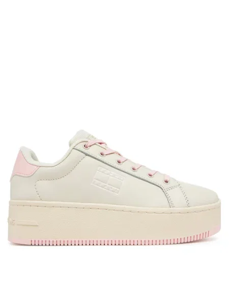 Tommy Jeans Tenisice Tjw Flatform Ess Krem bež