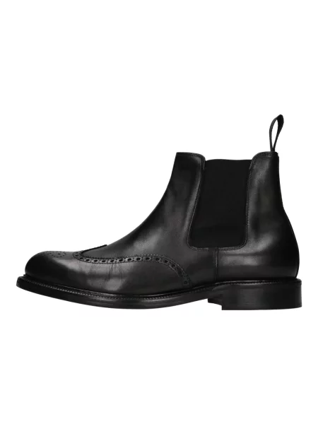 Buty do kostki Rick Owens skórzane czarne