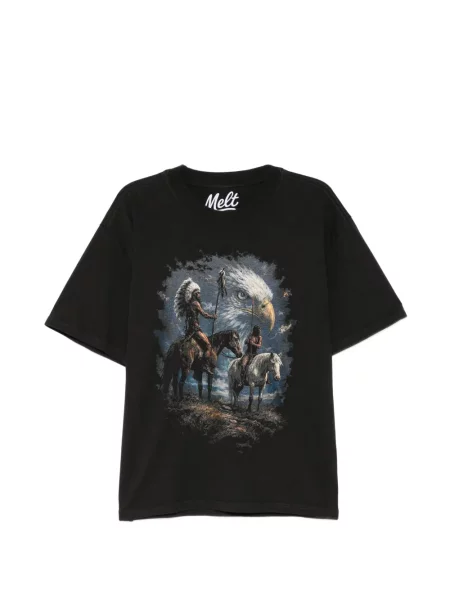 Tricou Melt cu imagine negru