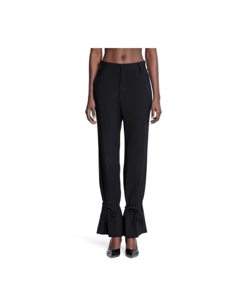 Spodnie Rokh wełniane dzwony czarne