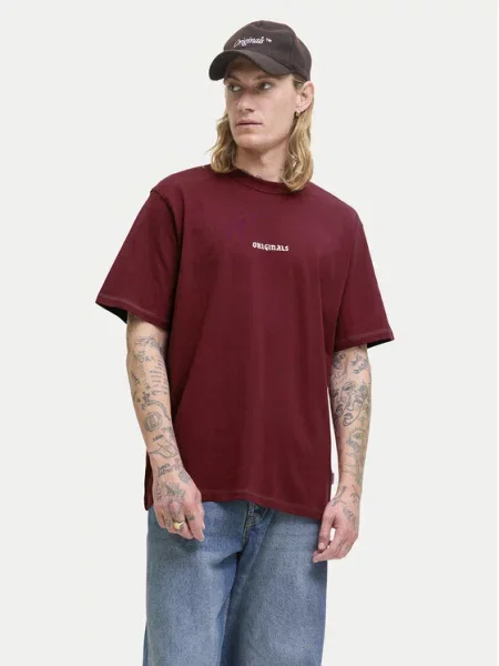 Jack & Jones T-Shirt Meadows Minimal czerwony