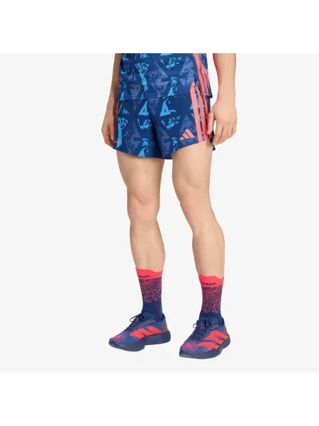 Pantaloni scurți adidas Labrum Gel Sh M Dark Blue/ Lucid Red S roșu