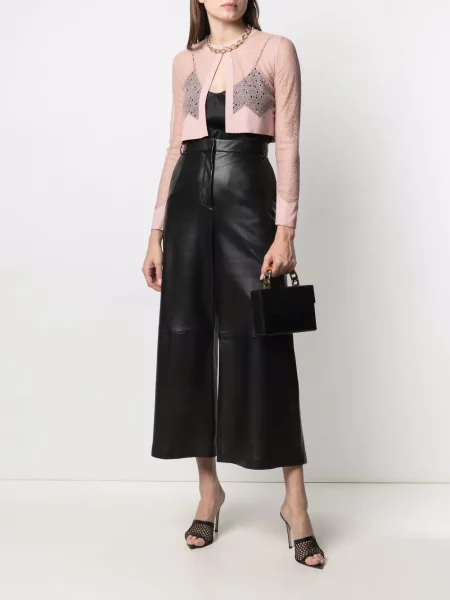 Decupat pantaloni Antonino Valenti roz