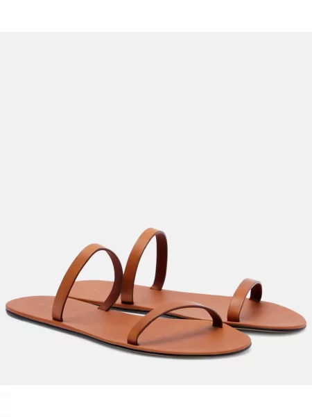 Sandale The Row din piele maro