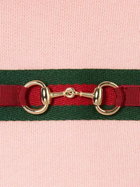 Dětska mikina s kapucí Gucci růžová