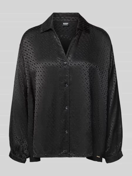 Piżama o kroju regular fit z czystej model B Monogram_Shirt' Boss czarna