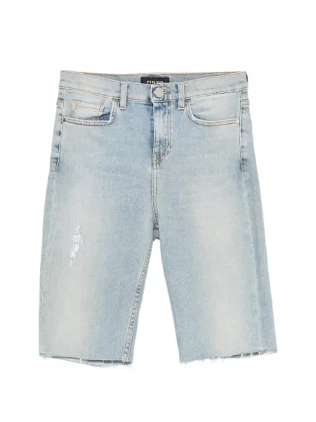 Szorty Pinko z przetarciami niebieskie