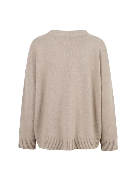 Sweter Weekend Max Mara wełniany brązowy