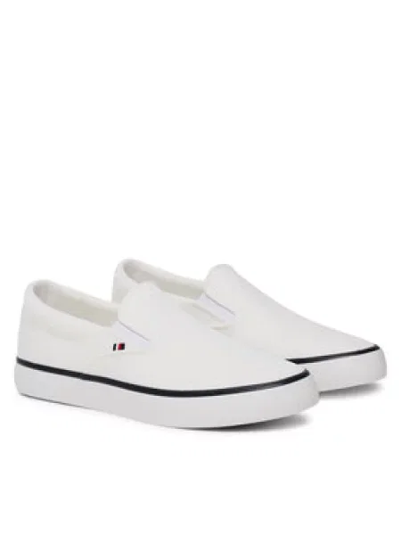 Tommy Hilfiger Tenisky Th Hi Vulc Core Low Ii Slipon bílá