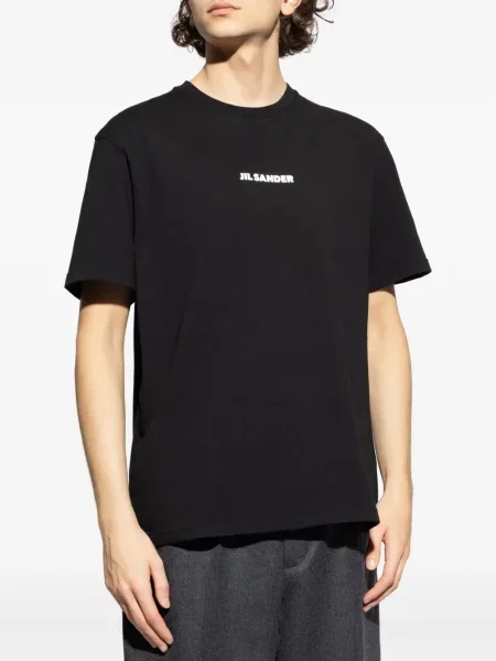 Tricou Jil Sander cu imagine negru