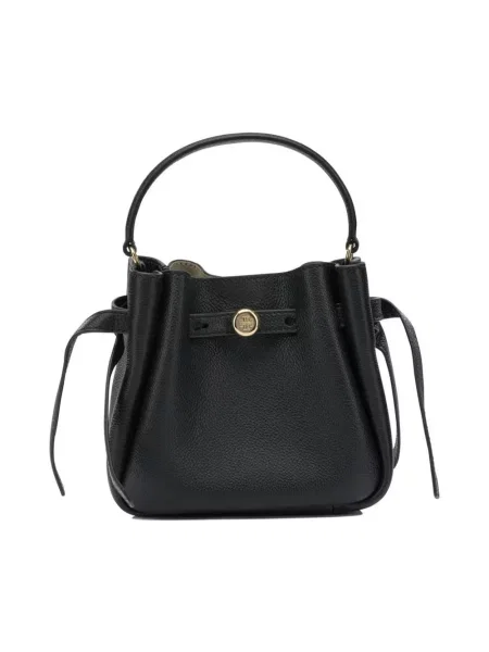 Kapelusz Tory Burch skórzany czarny