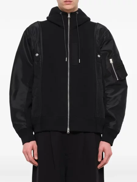 Hoodie Sacai μαύρο