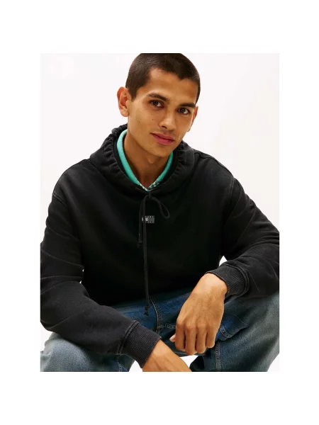 Tommy Jeans hanorac de negru
