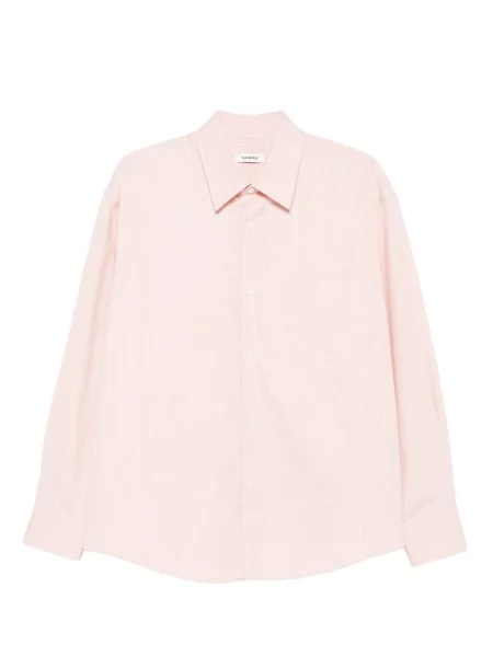 Pruhovaná košile Sandro růžová