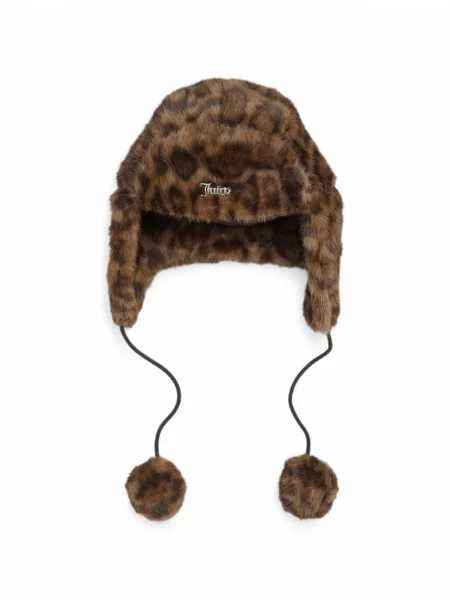 Căciulă Juicy Couture cu imagine cu model leopard maro