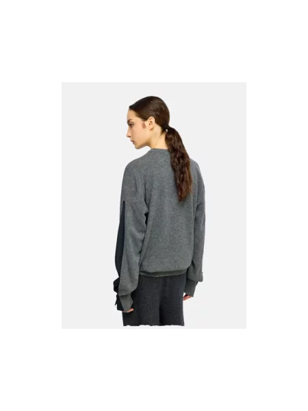 Sweter Semicouture wełniany szary