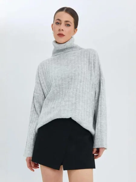 MixRay Svetr Pullover' šedá