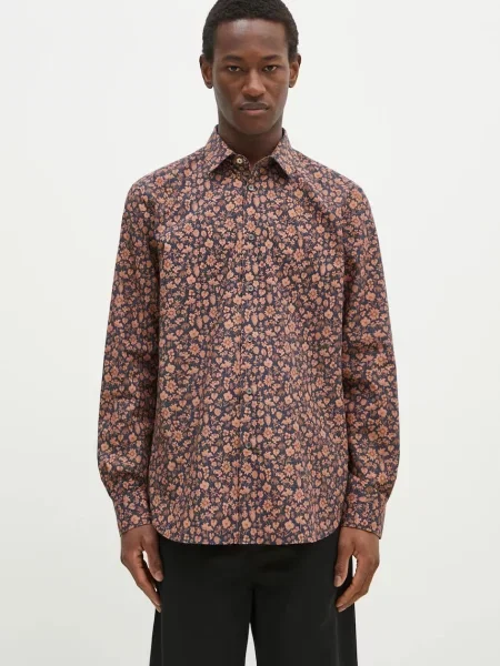 Paul Smith cămașă din bărbați bleumarin cu guler clasic slim