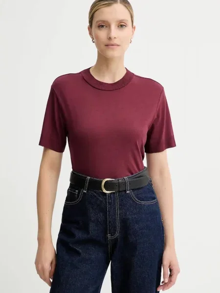 Calvin Klein t-shirt bordowy