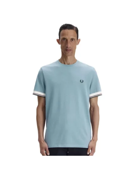 Koszulka Fred Perry ze sznurkiem niebieska