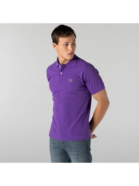 Поло Lacoste фиолетовое
