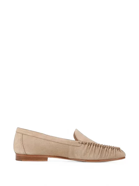 Pantofi loafer Veronica Beard din piele de căprioară cu volane