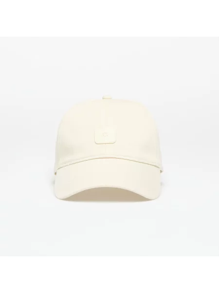 Usnjena kapa s šiltom Calvin Klein Jeans bela