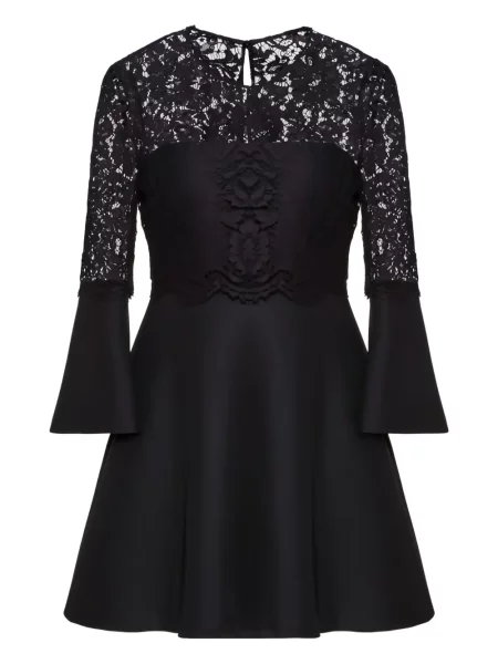 Rochie Valentino Garavani din dantelă de costum negru