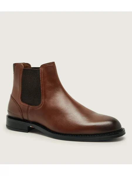 Tommy Hilfiger De piele ghete chelsea Corporate Dressy Lth Chelsea maro