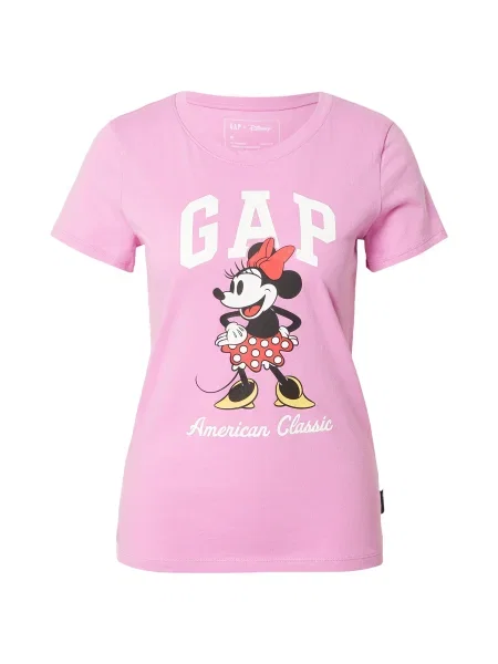 GAP Majica roza / rdeča bela