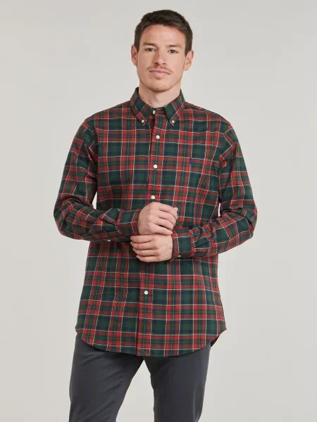 Kockovaná košeľa Polo Ralph Lauren keper červená