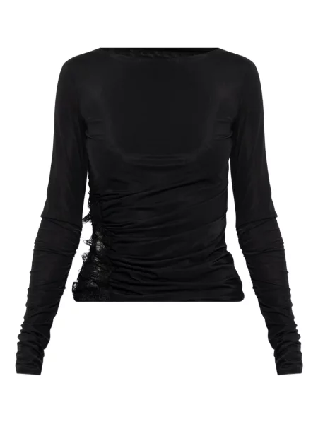Top Blumarine din dantelă negru