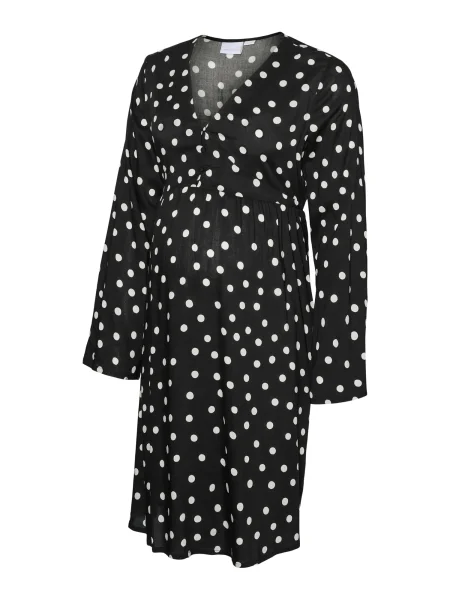 MAMALICIOUS Obleka črna bela