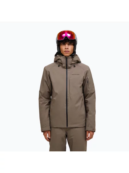 Geacă de schi pentru bărbați Peak Performance Maroon Insulated terrain tan maro