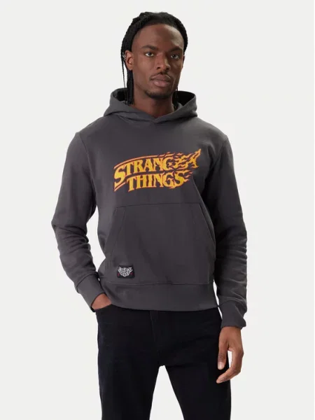 Jack & Jones Džemperis Stranger Things pilka